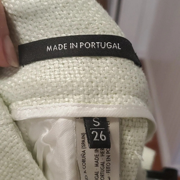 Linen hi waist cuffed shorts boho preppy mint sz s NWT - Picture 8 of 9